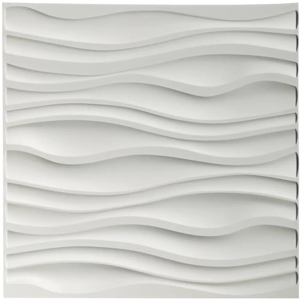 Panel de PVC 3D Pared 21mm 50x50cm Blanco – Do it Center