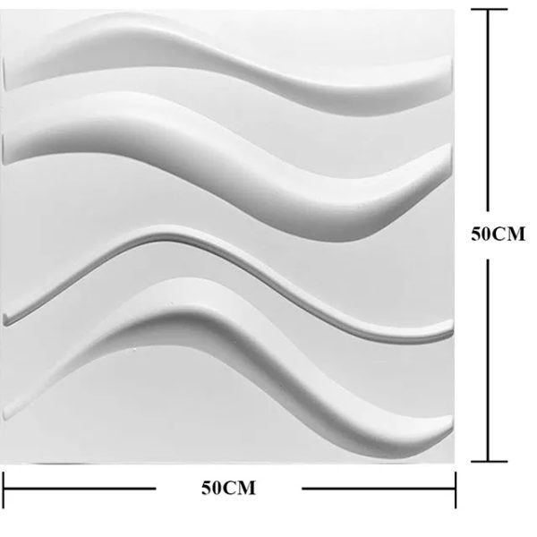 Paneles de pared de PVC 3D - Revestimiento de pared 3D blanco - motivos de  aspecto de piedra (paquete económico 3QM HD114 50x50cm) detrás del fondo de